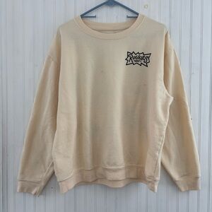 Nickelodeon Rugrats Cream Sweatshirt Crewneck 90s 2000s Millennial Size XL
